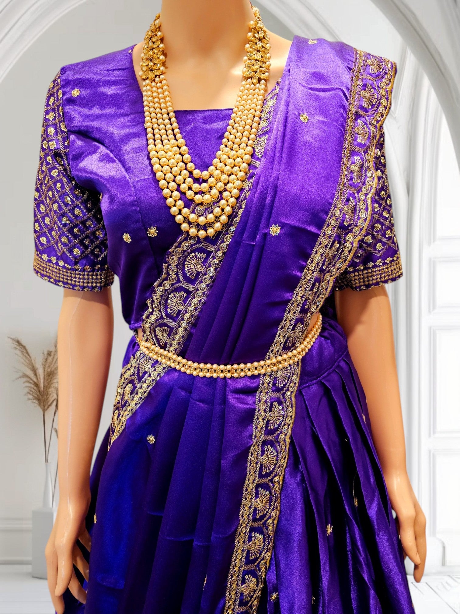 Women's Lehenga: Ready to Wear Lehenga, Fully Stitched Designer Satin Lehenga, Perfect Gift for Women/Girls