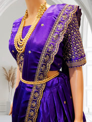 Women's Lehenga: Ready to Wear Lehenga, Fully Stitched Designer Satin Lehenga, Perfect Gift for Women/Girls