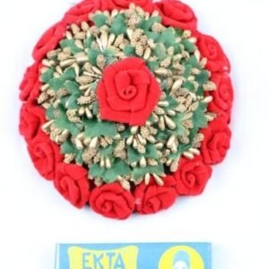 Women Full Juda Bun Hair Flower With 1 Box U Pins