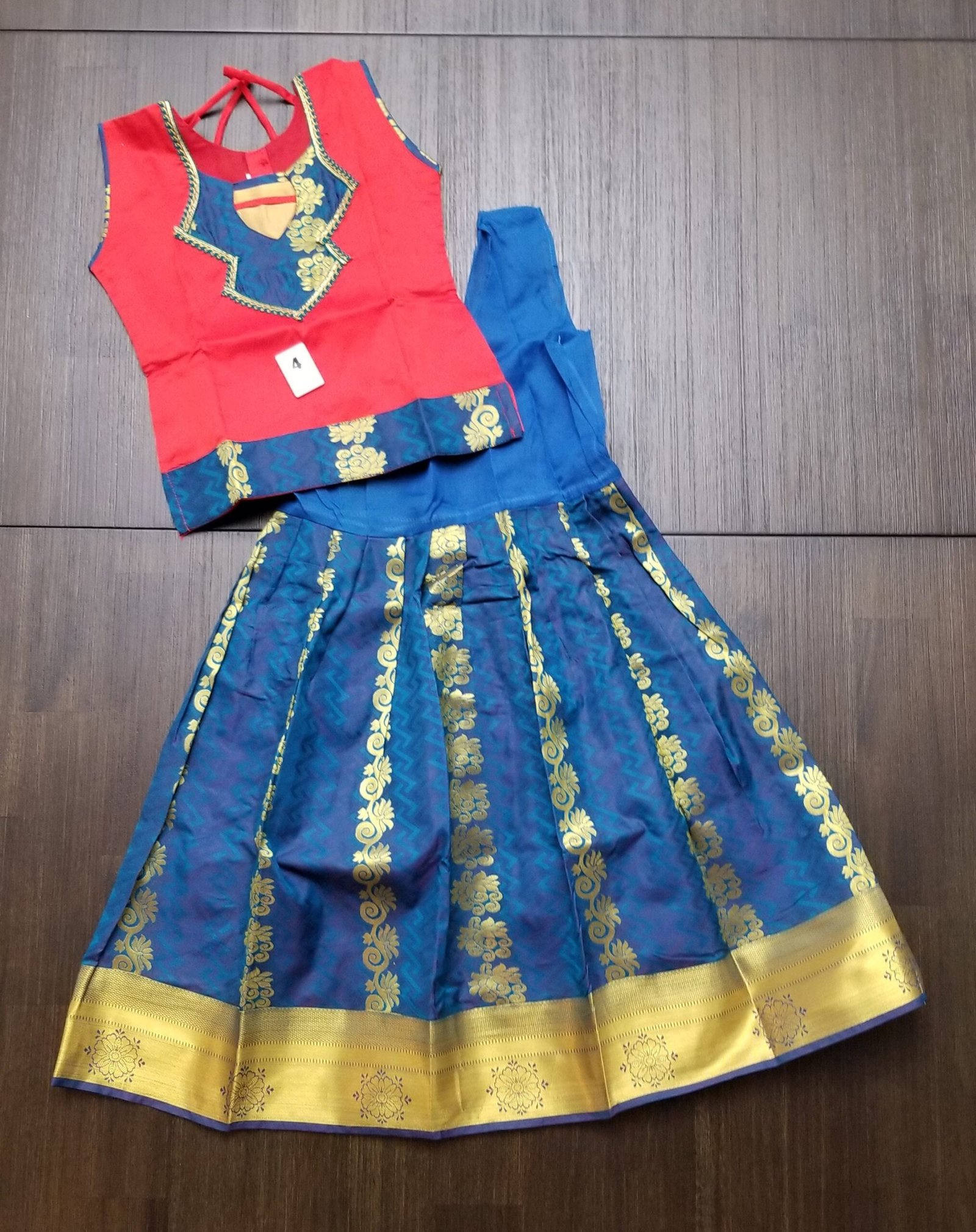 il_fullxfull.5372702880_27lv.jpg Kids' Silk Lehenga Choli Set, Indian Ethnic Dress (1-13 Years) - Image 10