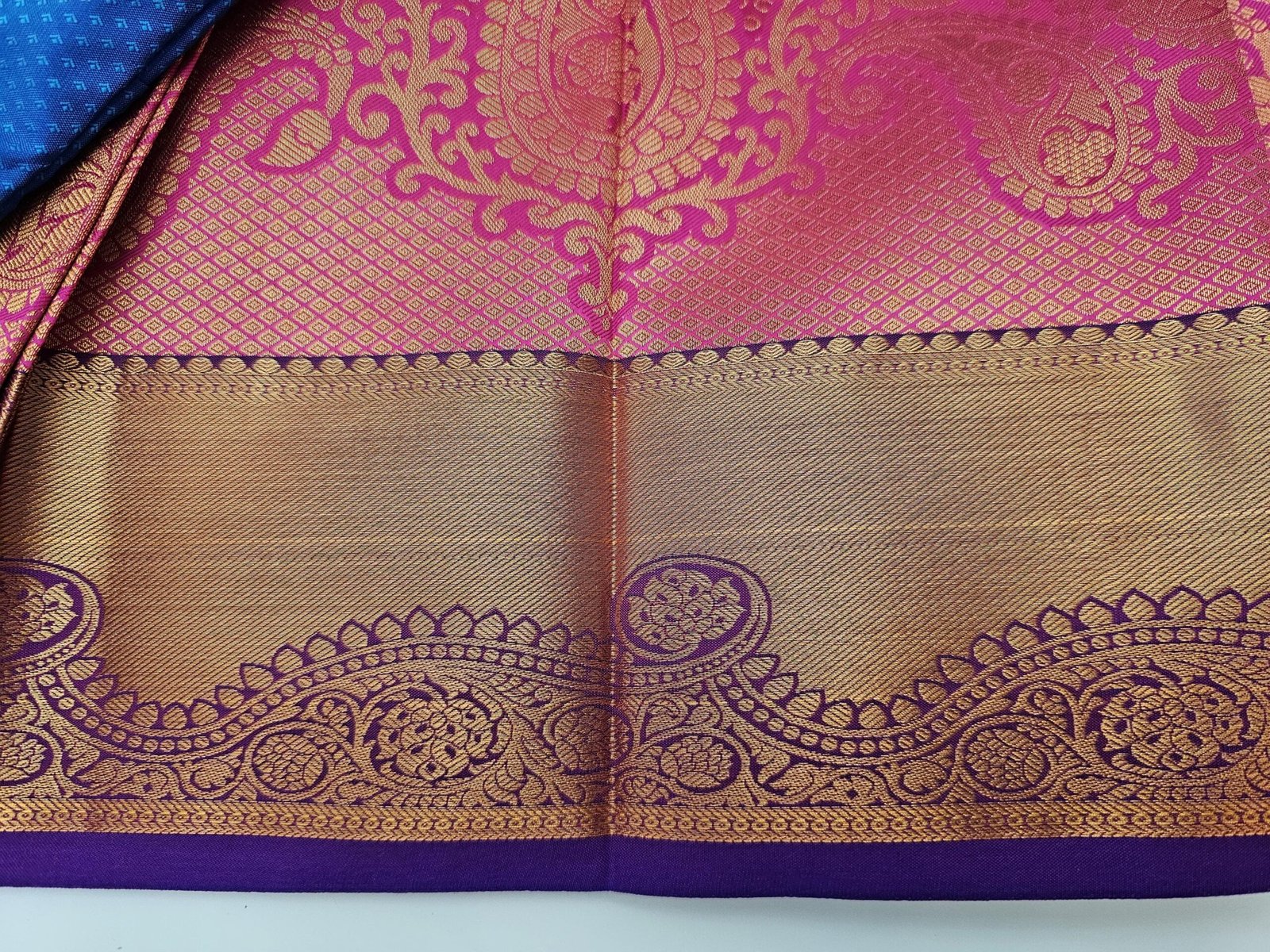 il_fullxfull.6268784288_4gdz.jpg Pink Kanchipuram Silk Saree: Stitched Blouse, Woven Design - Image 10