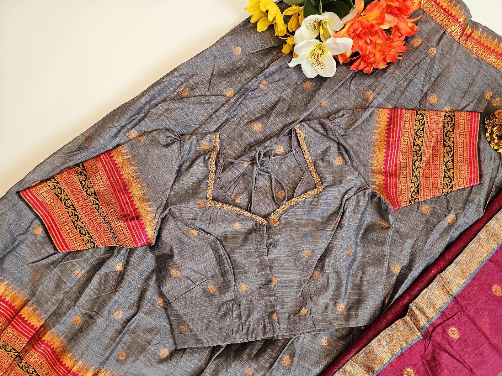 il_fullxfull.6556657916_htrv.jpg Narayanpet Zari Lehenga: Stitched Indian Half Saree, Festive Ethnic Wear - Image 5