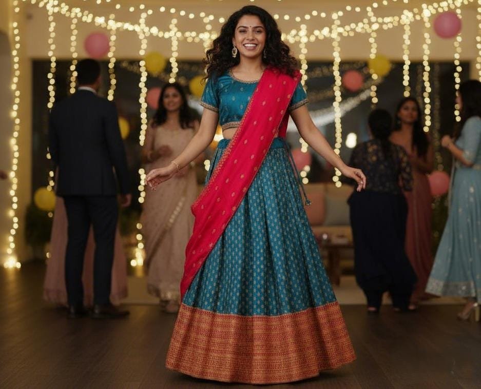 il_fullxfull.7388866647_qlzu.jpg Embroidered Silk Lehenga: Ready to Wear, Stitched Indian Dress - Image 9