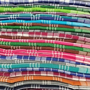 Handloom Indian Cotton Bath Towel, Ultra Absorbent, Quick-Dry (30x60 in)