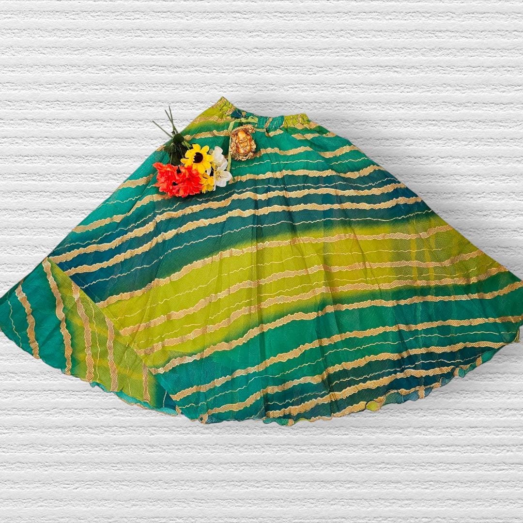 Printed Cotton Lehenga Skirt: Long Readymade Skirt