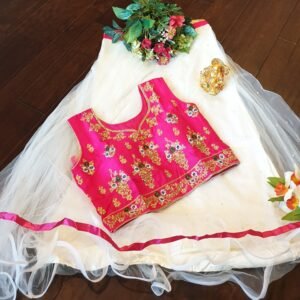 Women Fully Stitched Crop Tops 1 Skirt 1 Blouse Readymades