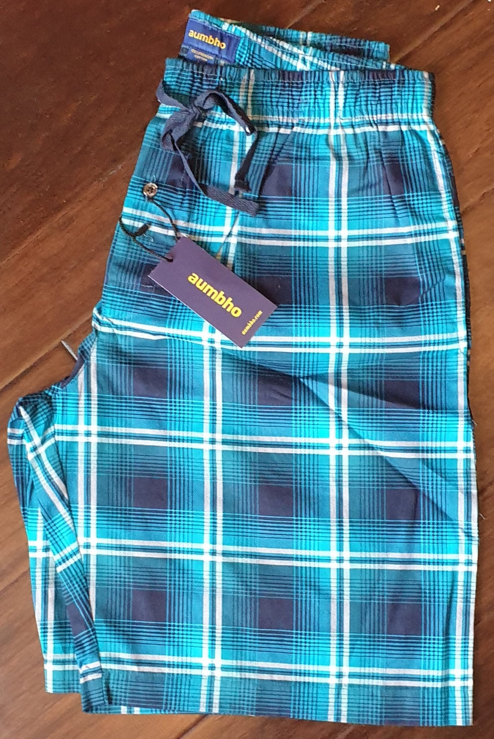 il_fullxfull.3295583792_1v3o.jpg Cotton Plaid Men's Pajama Shorts – Comfortable Sleepwear - Image 3