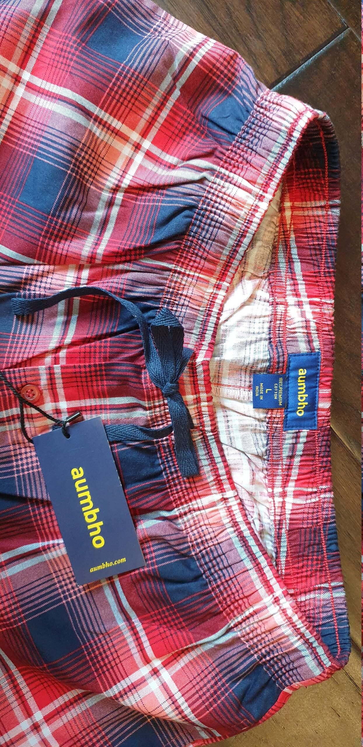 il_fullxfull.3295584018_c4os.jpg Cotton Plaid Men's Pajama Shorts – Comfortable Sleepwear - Image 6