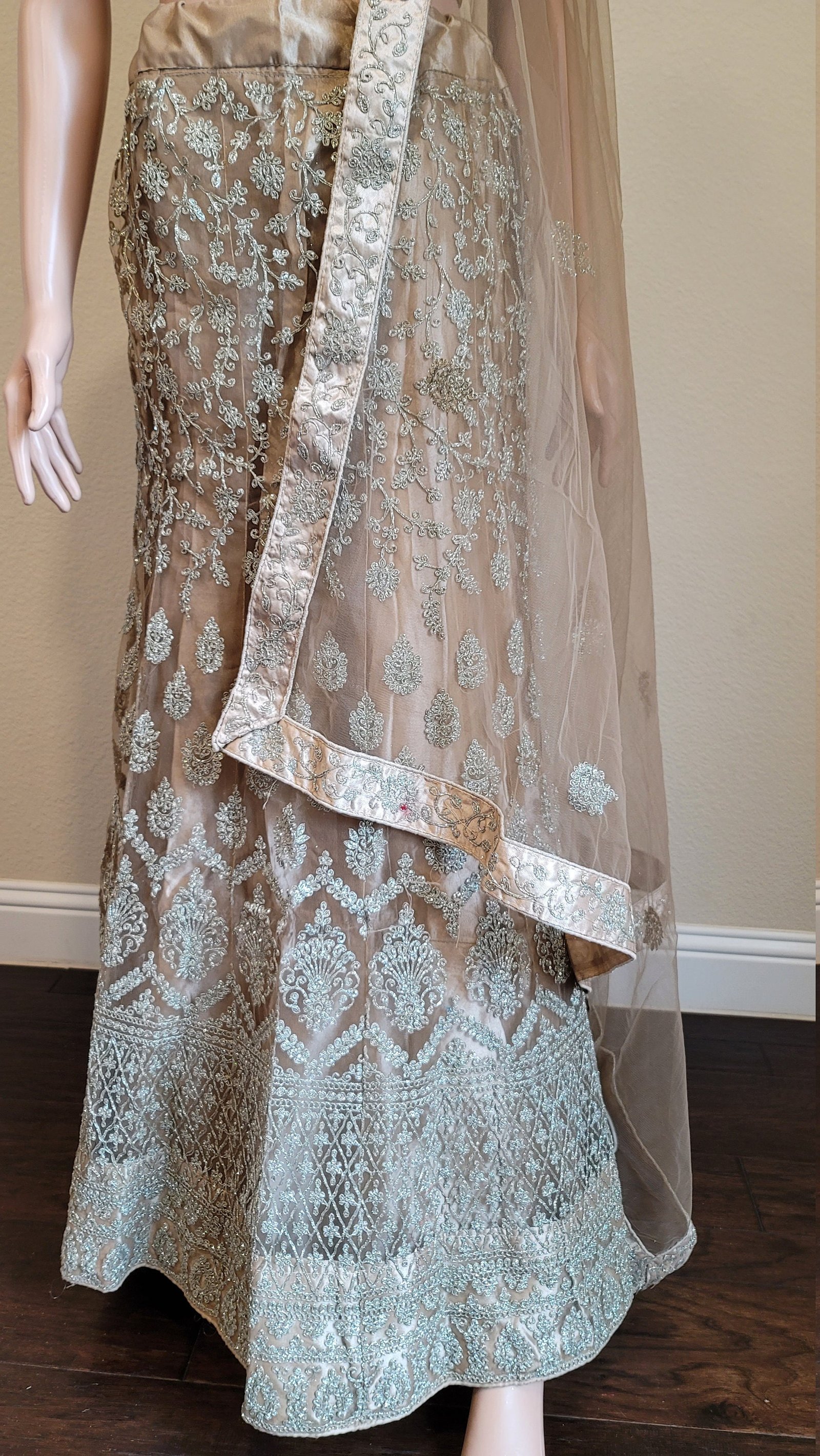 il_fullxfull.3833780482_cpxv.jpg Glitter Net Embroidered Lehenga Choli: Ready to Wear Ethnic Dress - Image 6