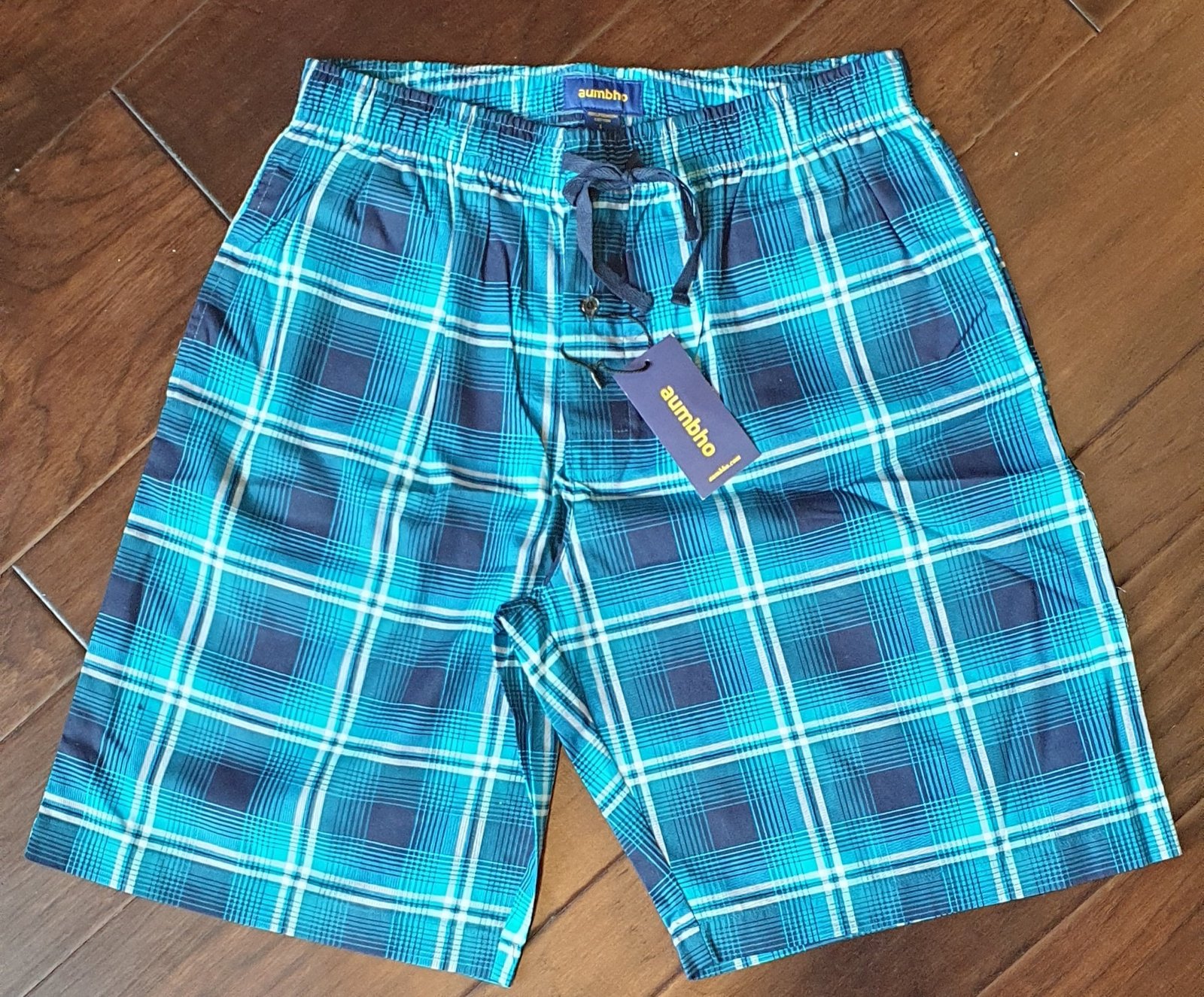 il_fullxfull.5236844306_klag.jpg Cotton Plaid Men's Pajama Shorts – Comfortable Sleepwear - Image 2