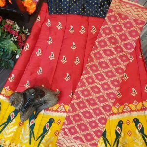 Ready to Wear Banarasi Silk Lehenga: Fully Stitched Zari Weaving Set