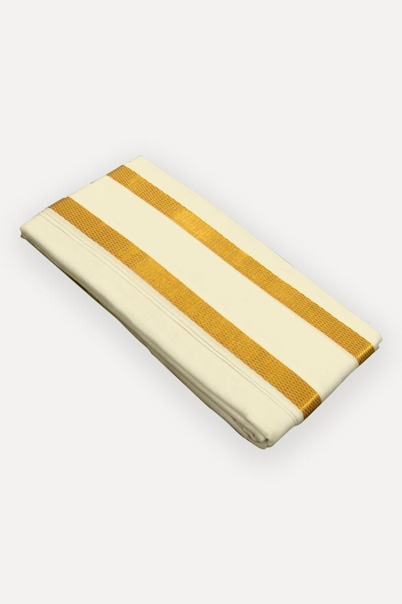 il_fullxfull.6094422760_7tex.jpg Cream Cotton Jari Towel – Traditional Gold Border, 90x175cm