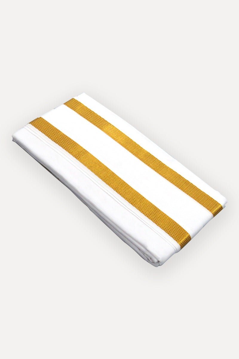 il_fullxfull.6094422762_tvqd.jpg Cream Cotton Jari Towel – Traditional Gold Border, 90x175cm - Image 4