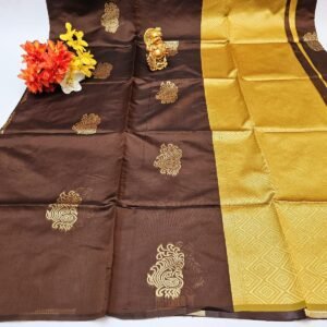 Lichi Silk Weaving Saree with Unstitched Blouse, Indian Wedding Party Wear