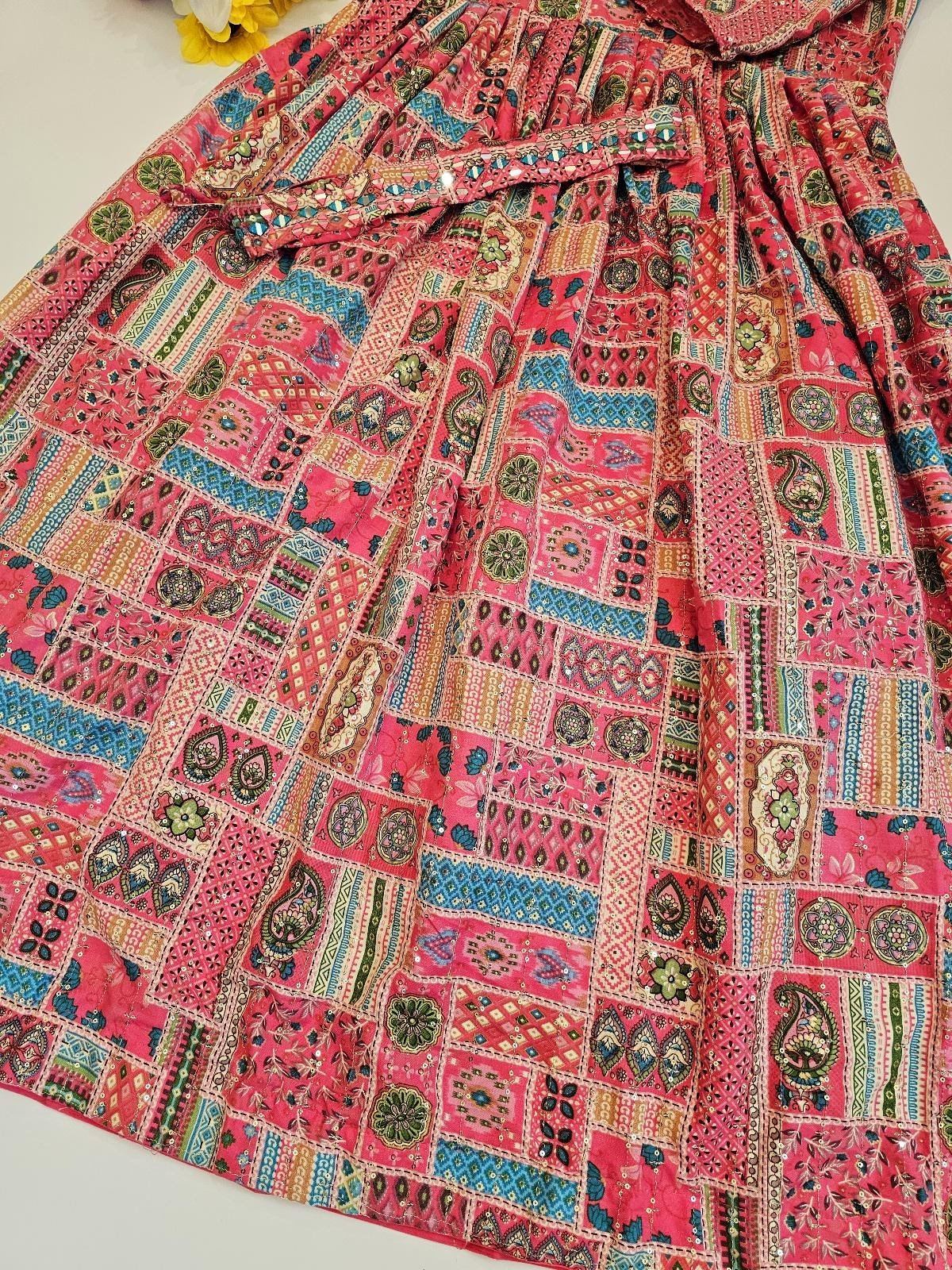 il_fullxfull.6446818469_o147.jpg Fully Stitch Ready made Women Designer Long Gown with Hipbelt - Image 3