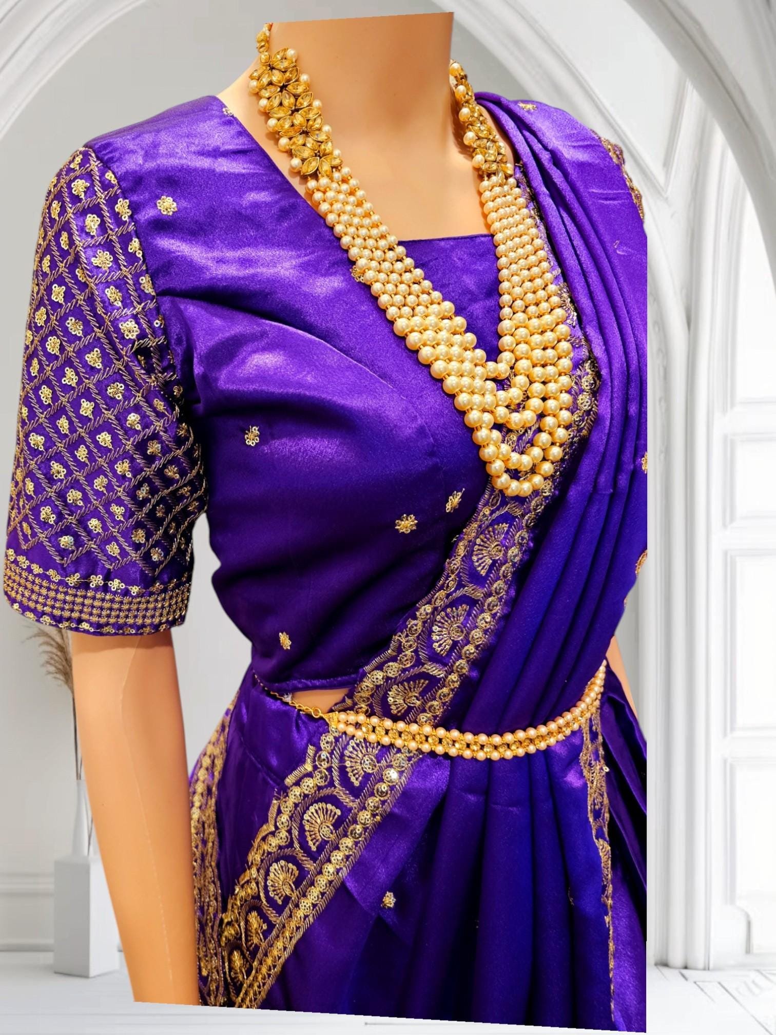 il_fullxfull.7280135462_1im5.jpg Embroidered Satin Silk Lehenga: Ready to Wear Indian Dress - Image 9