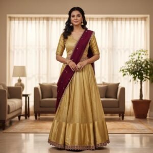 Tissue Silk Lehenga Set | Ready to Wear Indian Ethnic Wear