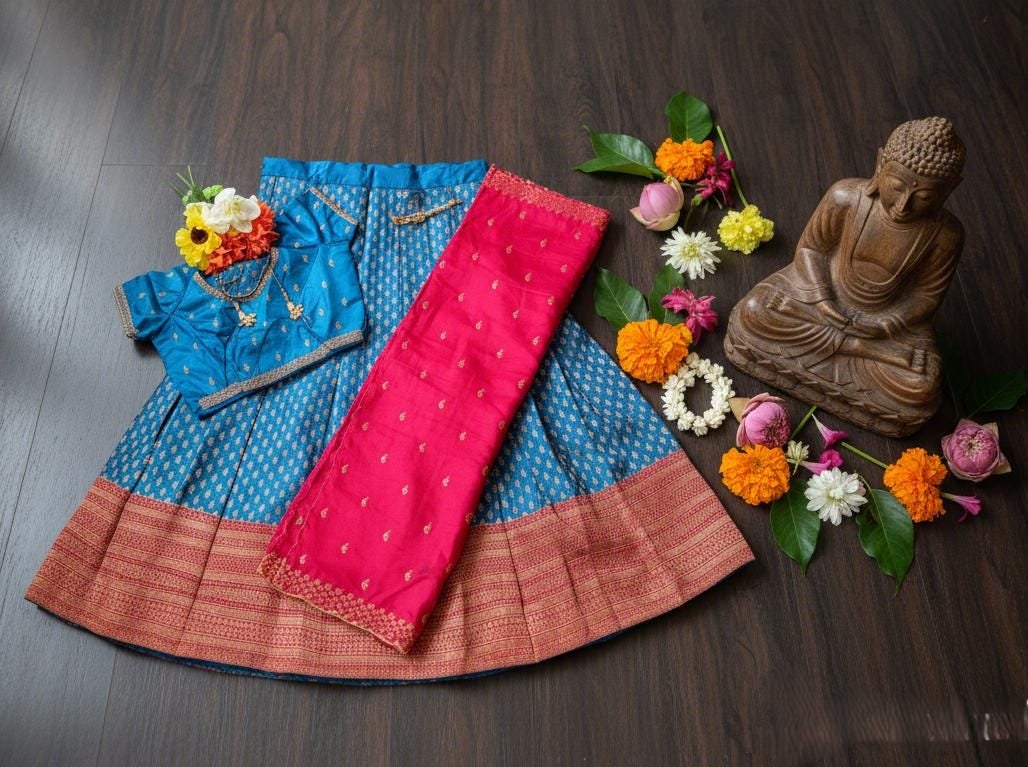 il_fullxfull.7388866669_csxz.jpg Embroidered Silk Lehenga: Ready to Wear, Stitched Indian Dress - Image 10