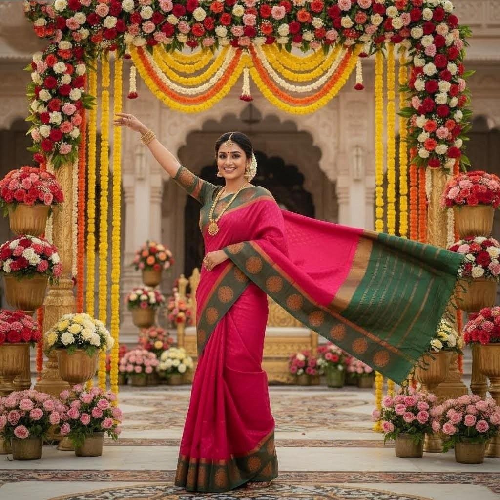 il_fullxfull.7451381694_pgsz.jpg Elegant Embossed Semi Silk Saree with Stitched Blouse - Image 7