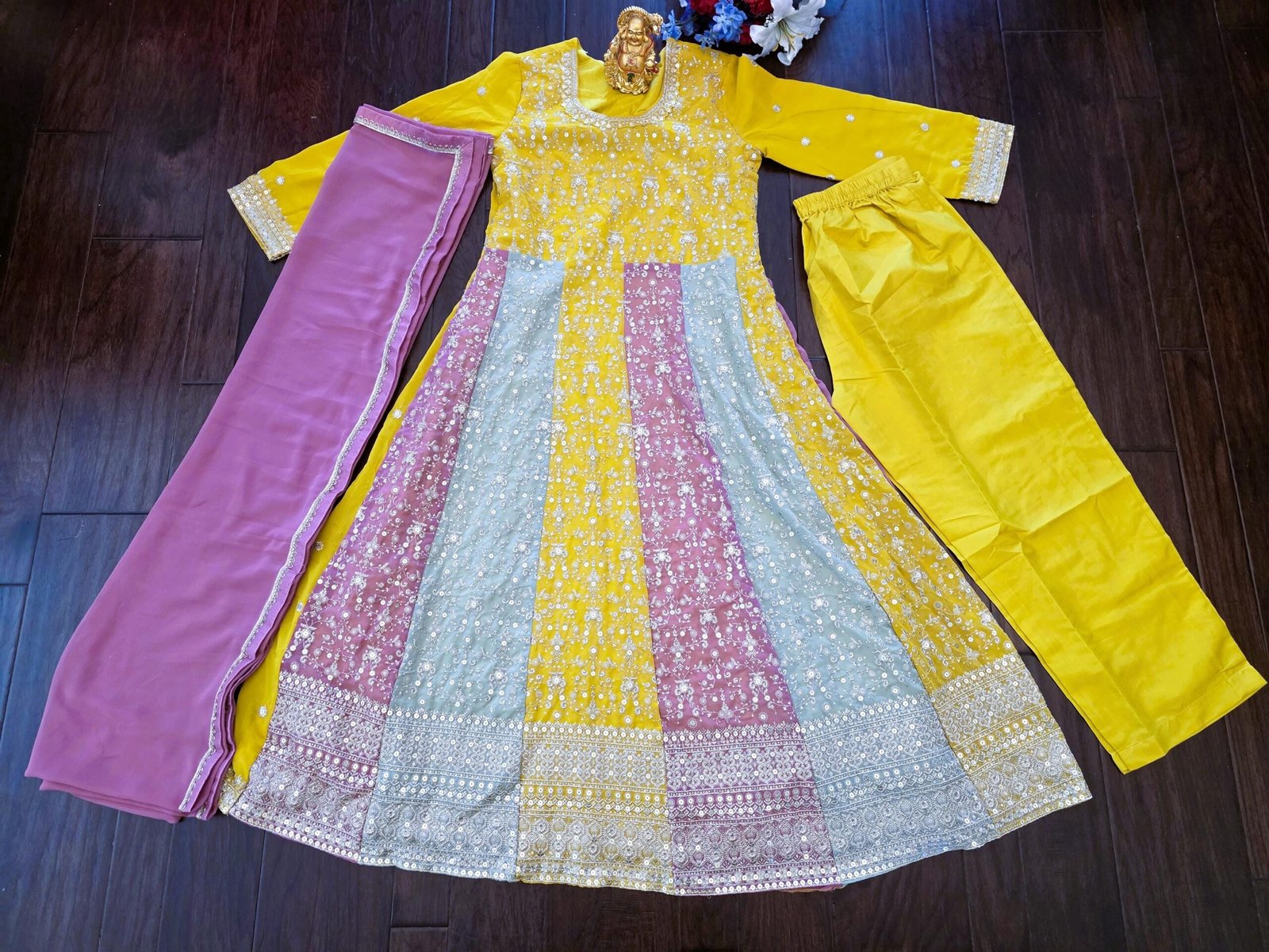 il_fullxfull.7472422502_cu8y.jpg Sequin Embroidered Georgette Anarkali Gown | Indian 3-Piece Suit - Image 2