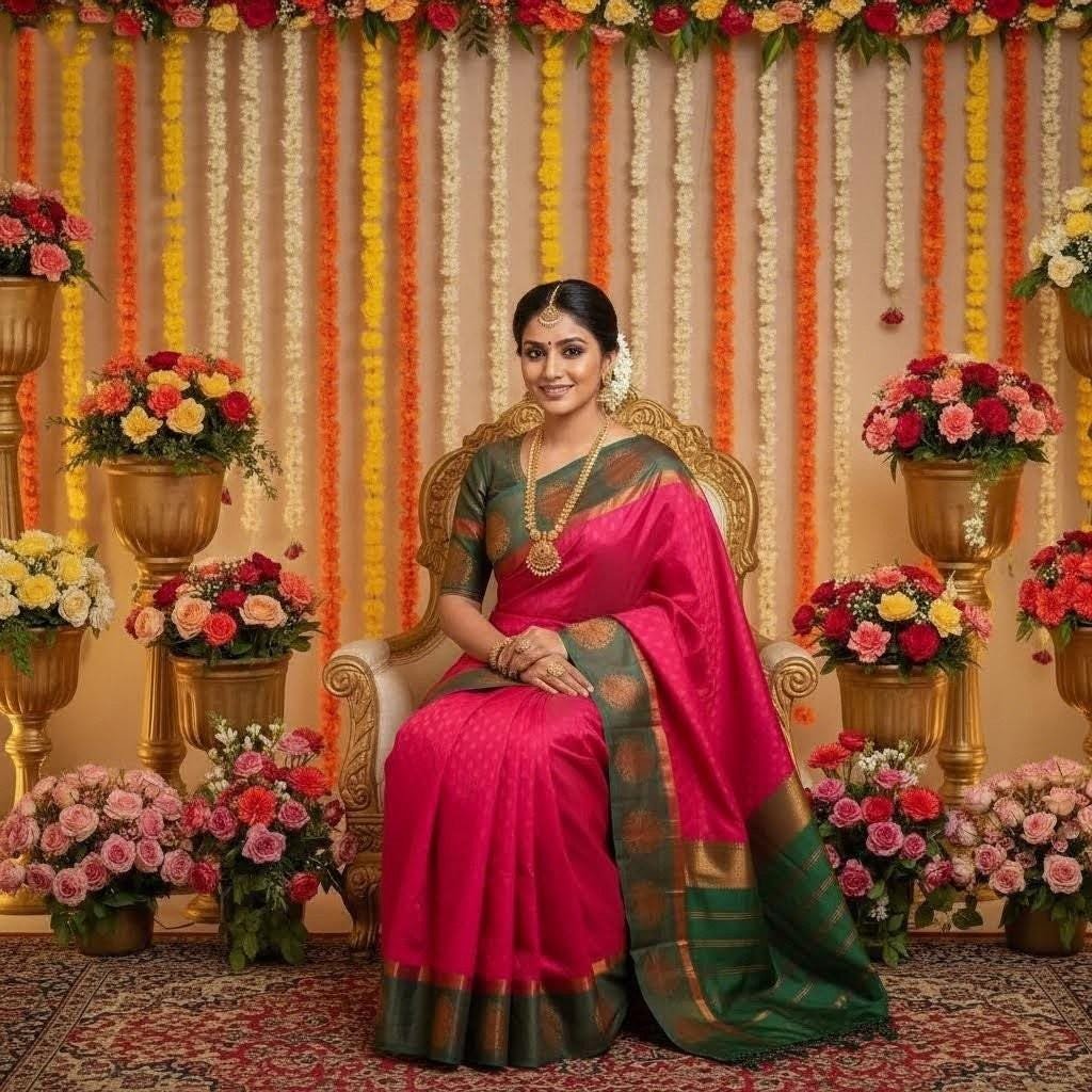 il_fullxfull.7499309359_2qqp.jpg Elegant Embossed Semi Silk Saree with Stitched Blouse - Image 9