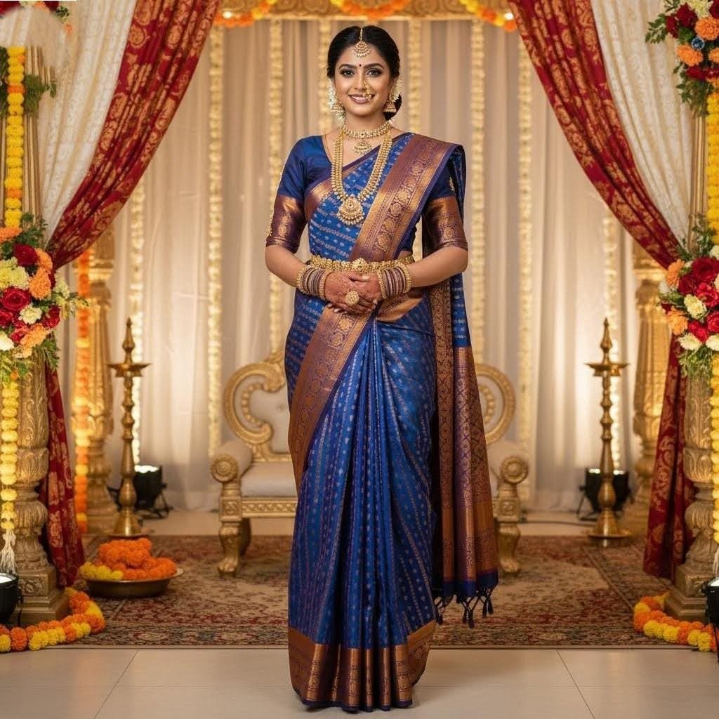 il_fullxfull.7499346711_n184.jpg Elegant Vaira Oosi Semi Silk Saree with Stitched Designer Blouse - Image 7