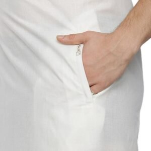 Pocket Dhoti for Men – Cotton Single Dhoti with Pocket and Loop Closure – Traditional Wear